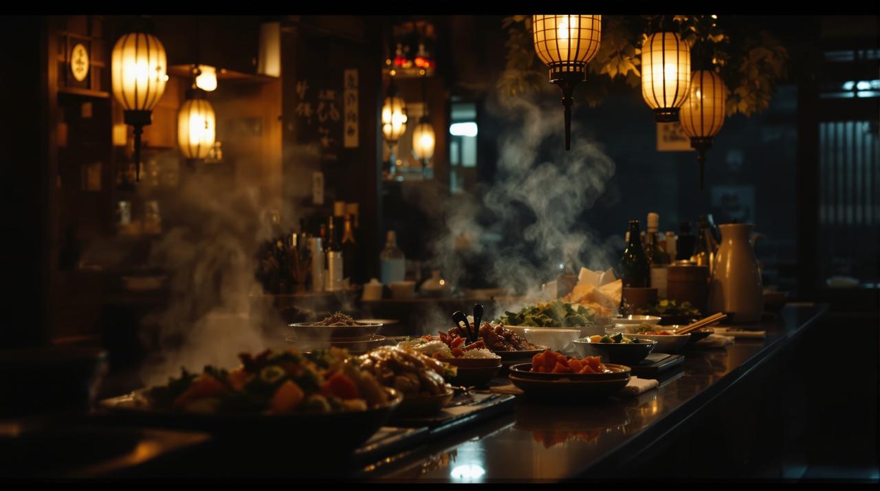 天启影视短视频：美食探店：隐藏的深夜食堂